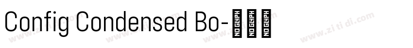 Config Condensed Bo字体转换